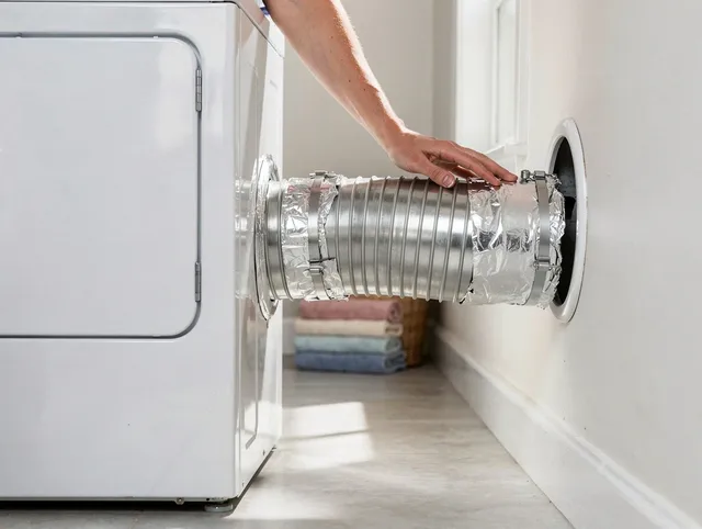 Professional dryer vent hose installation by Wildomar Dryer Vent Cleaning in Wildomar