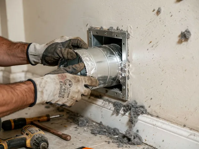 Professional dryer vent repair and installation by Wildomar Dryer Vent Cleaning in Wildomar