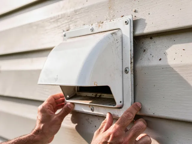 Wildomar Dryer Vent Cleaning technician delivering thorough residential dryer vent cleaning service in Wildomar